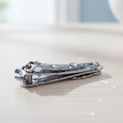 Cortador de Unha Com Lixa Aço inox Manicure Pedicure