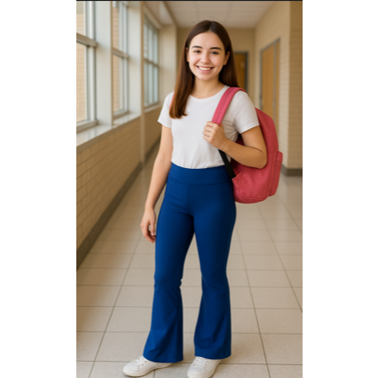 Calça Legging Flare Infantil Juvenil do 4 ao 14 anos (Suplex Roupas) de Meninas Dia a Dia Perfeita Tendência