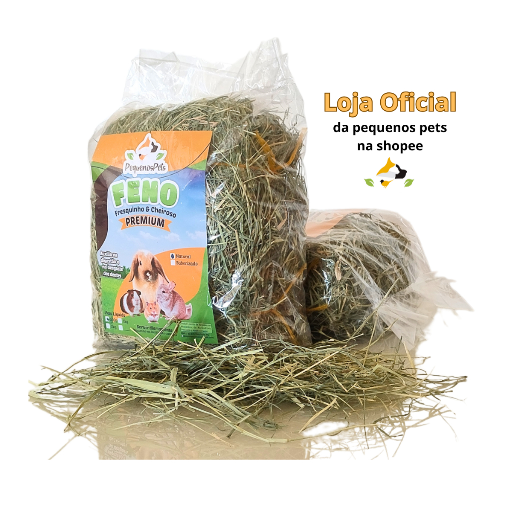 Feno Pequenos Pets Super Premium Para Coelhos, Porquinho Da Índia e Roedores