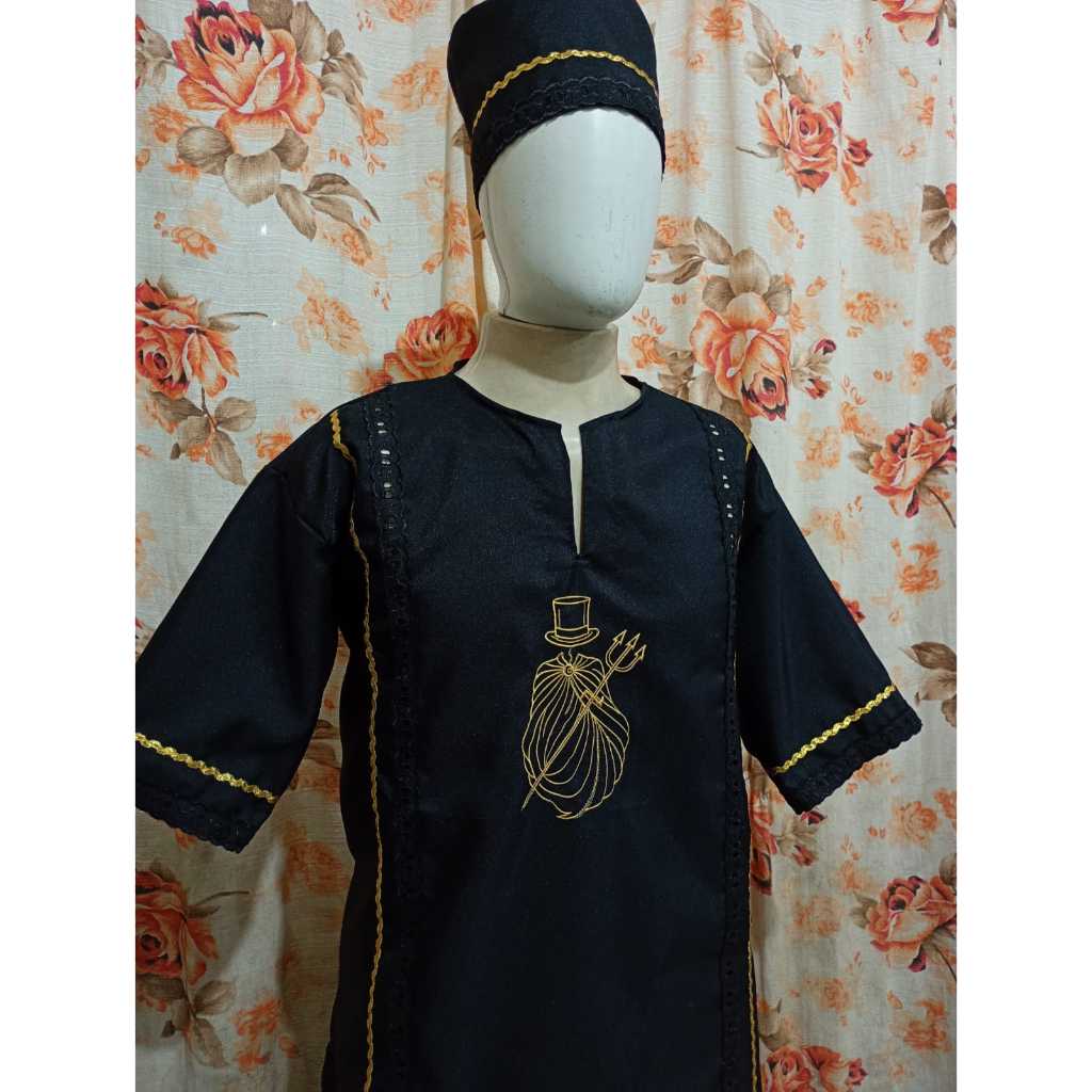 Conjunto Exu com bordados - Umbanda e Candomblé
