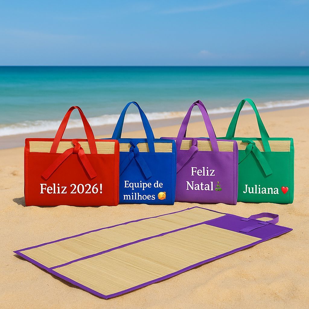 Esteira de praia personalizada com seu nome ou imagem que desejar