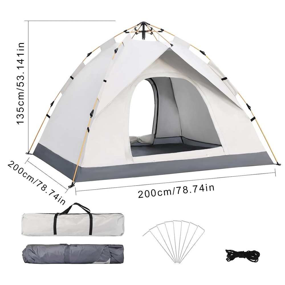 Barraca De Acampamento Grande Para 4/5 Pessoas 2.1x2.1x1.5m (5 a 8 pessoas)