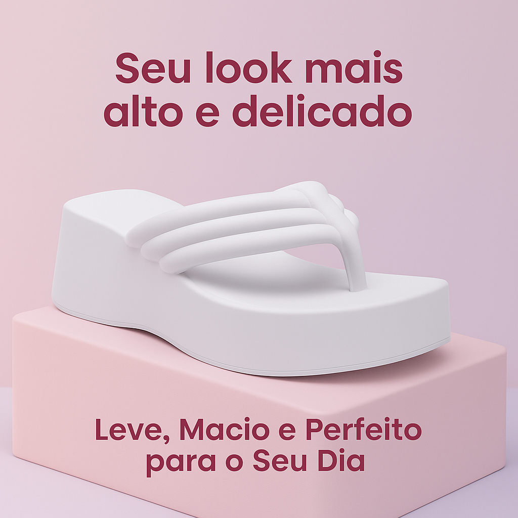 Chinelo Plataforma Feminino Confortável e Estiloso