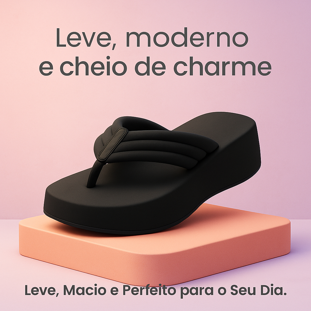 Chinelo Feminino Confortavel Leveza e Estilo para o Seu Dia a Dia