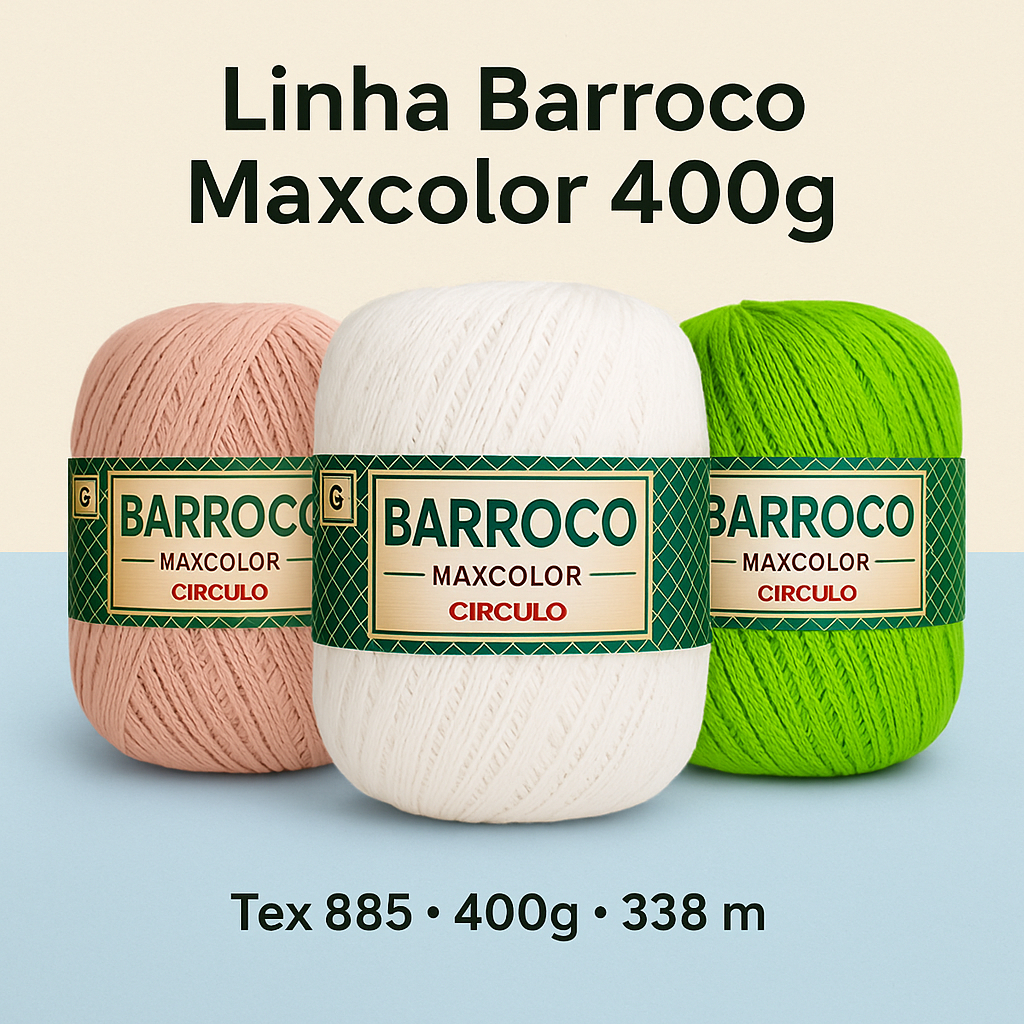Linha Barroco Maxcolor N°6 400g Círculo
