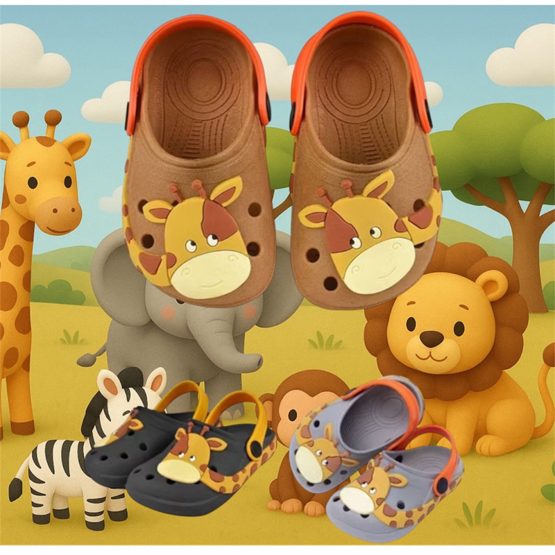 Sandalia Babuche Papete Infantil Leve Girafinhas