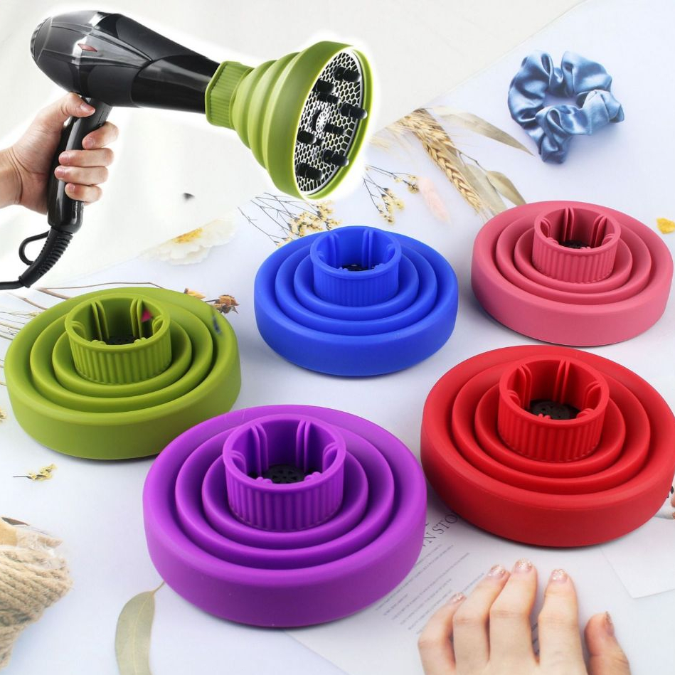 Difusor Retrátil de Silicone para Cachos – Profissional, Flexível e Fácil de Usar
