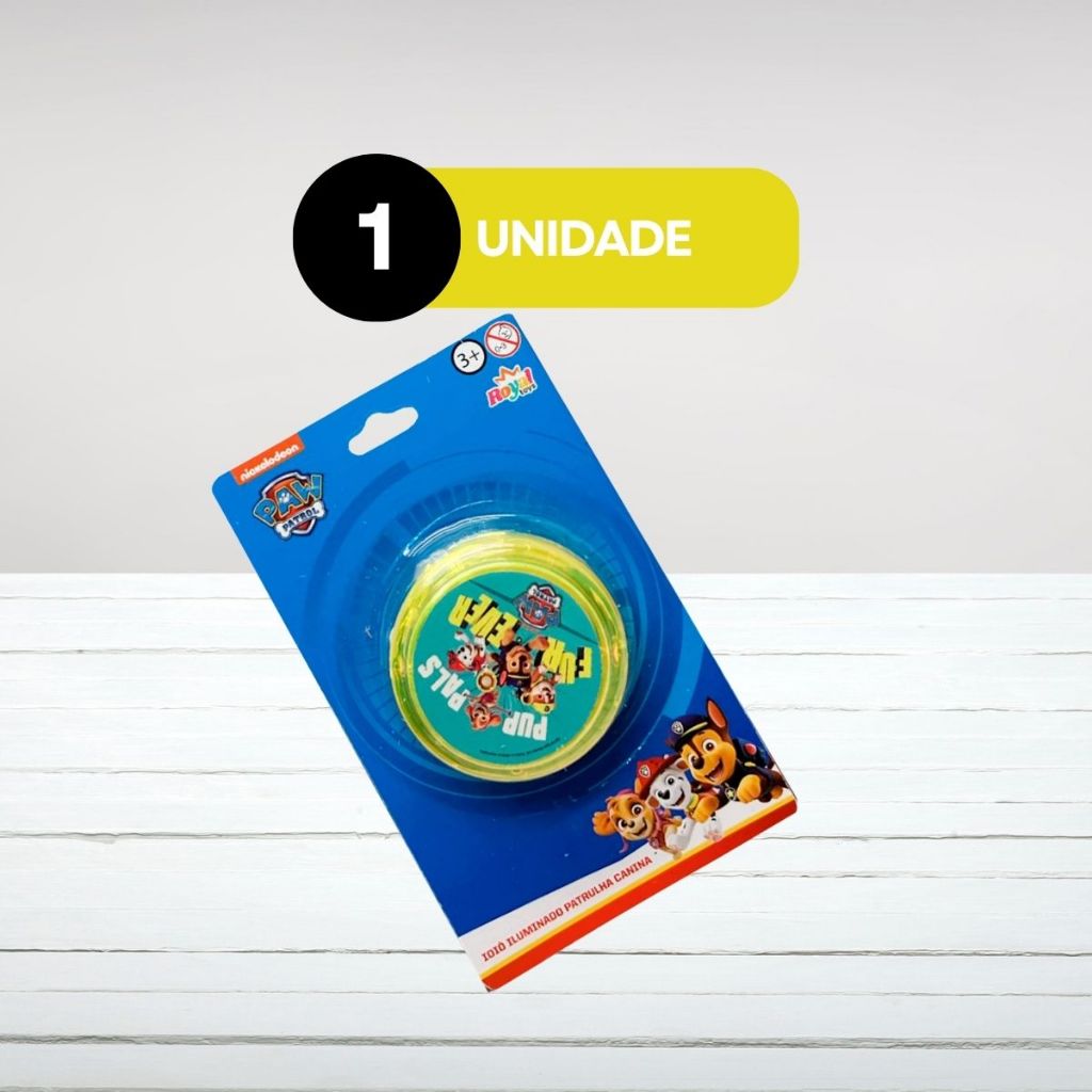 Ioiô com Luz Iluminado Patrulha Canina 1 Unidade Brinquedo Infantil