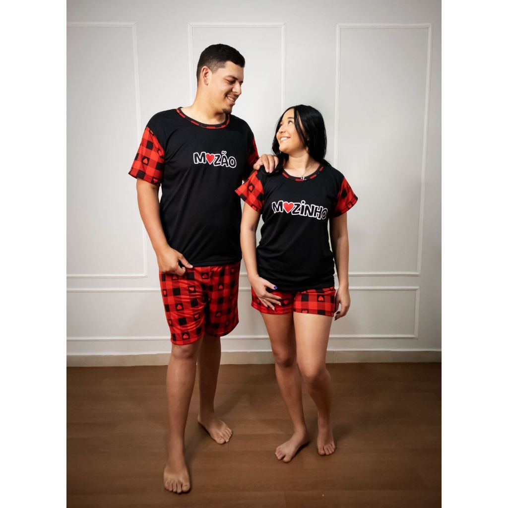Pijama casal HK, estampa mozinho mozao