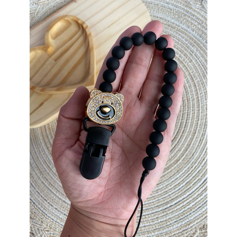 Prendedor de Chupeta Madeira Personalizado com Nome Menina e Menino Enxoval e Maternidade.