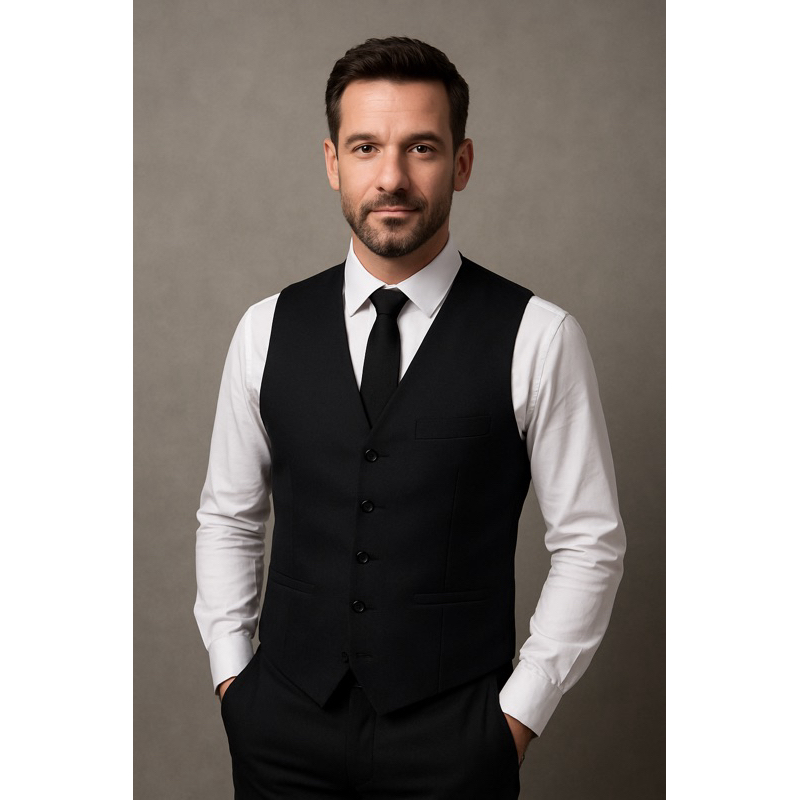 Colete Preto Adulto Oxford Qualidade Premium