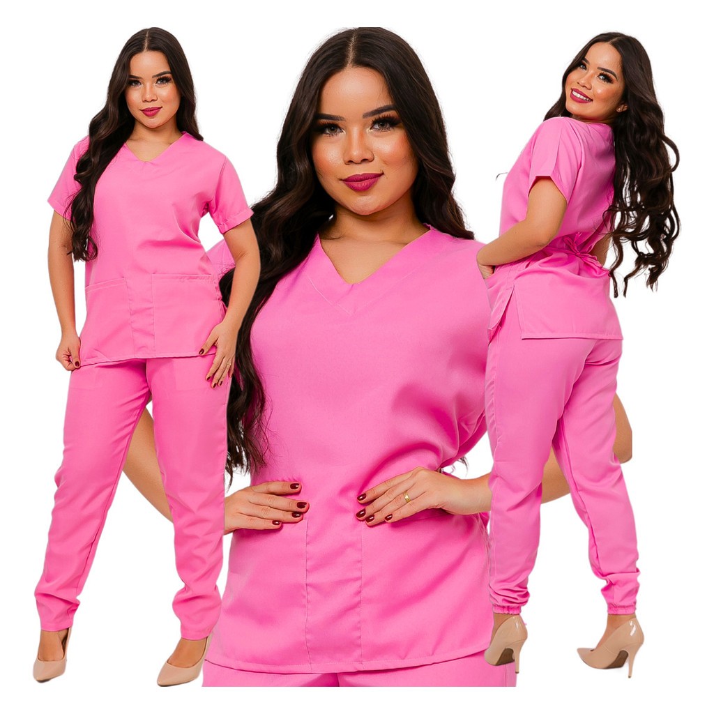 Pijama Cirúrgico Hospitalar Feminino Atacado Oxford
