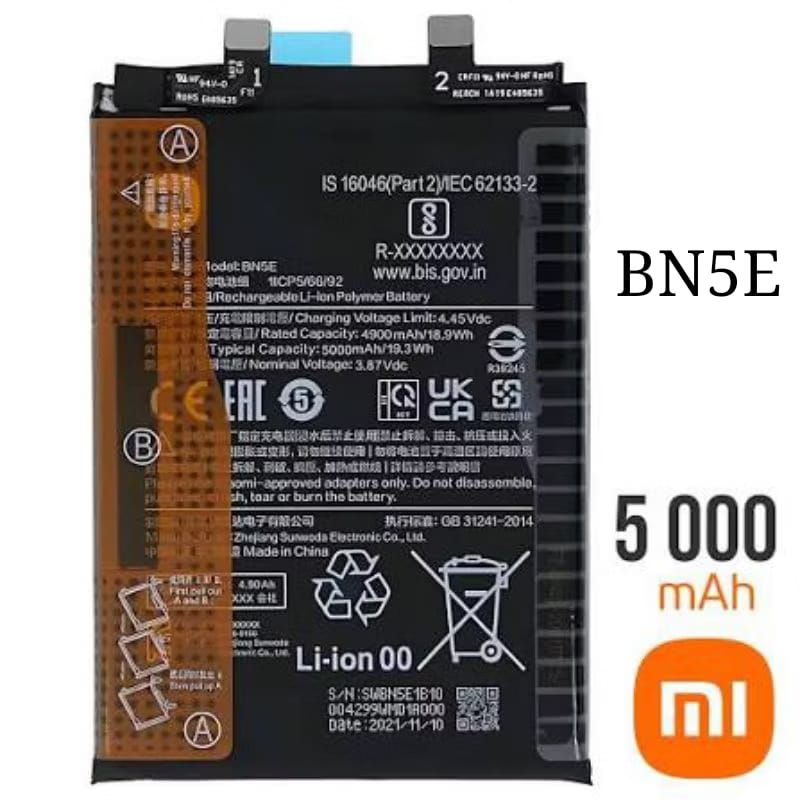 Bat Xiaomi Bn5e Redmi Note 11 Pro 5g / Poco X4 Pro 5g original NOVA