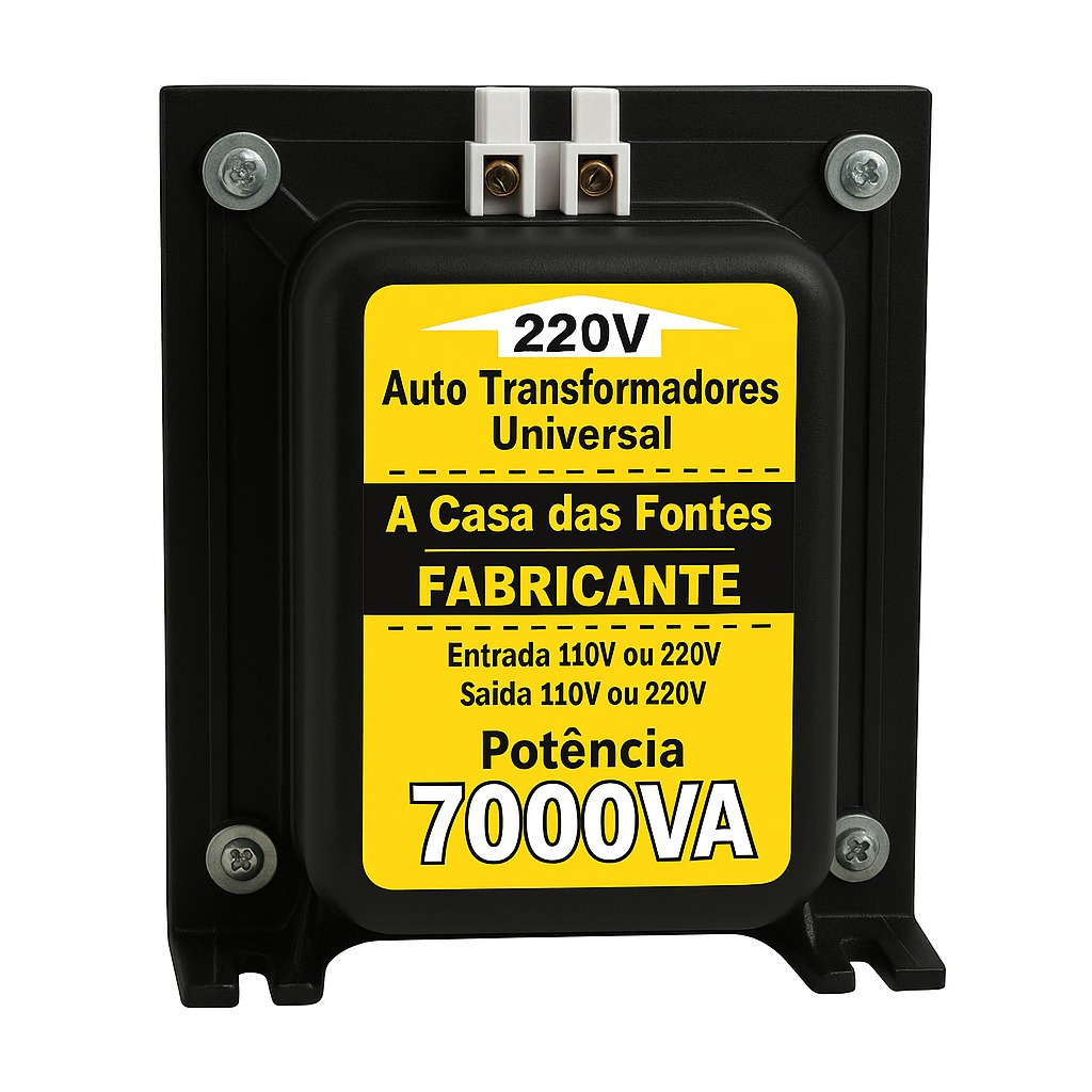 Auto Transformador 7000 VA CONECTOR SINDAL - 127/220 OU 220/127