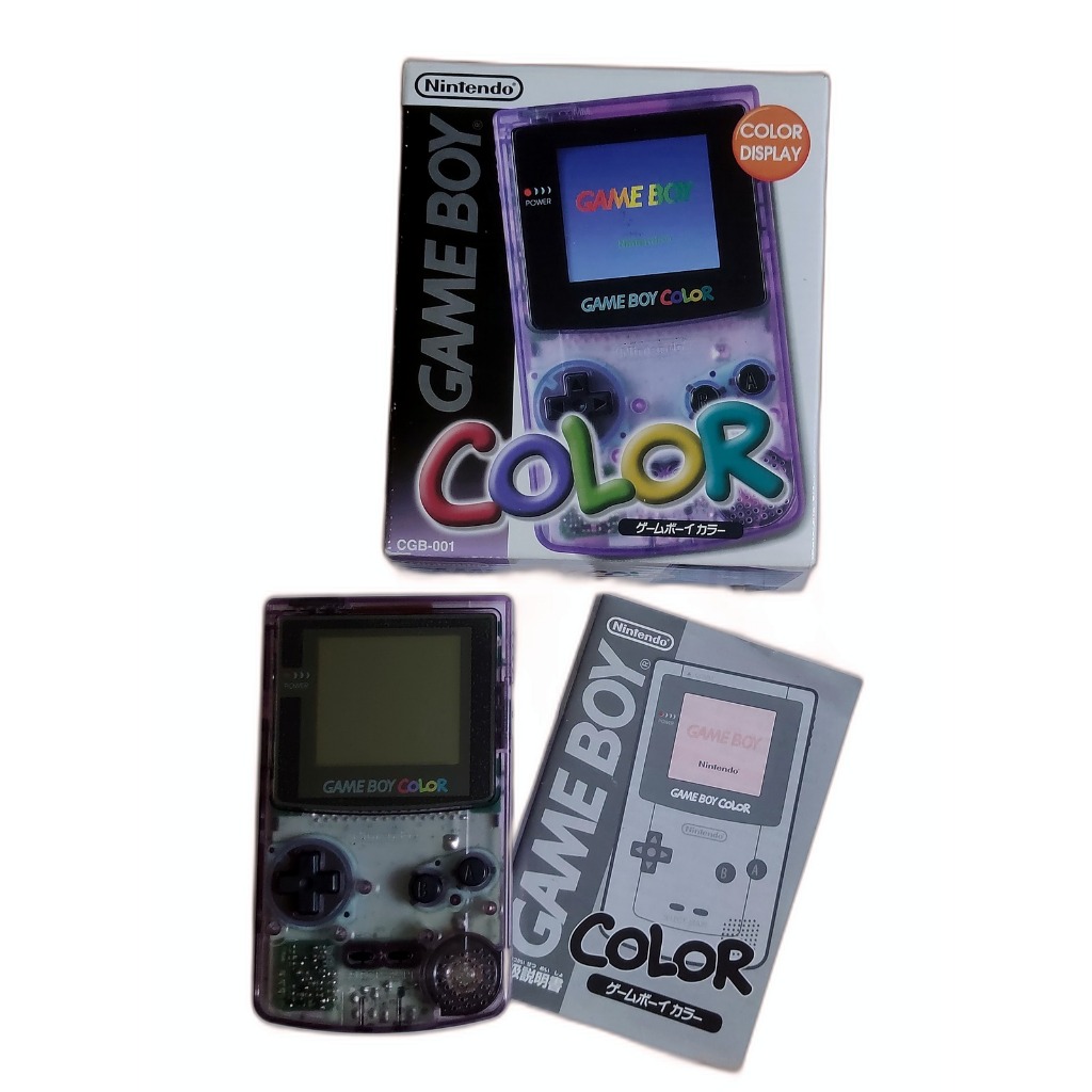 Gameboy Color na Caixa Atomic Purple Completo e Serial não batendo