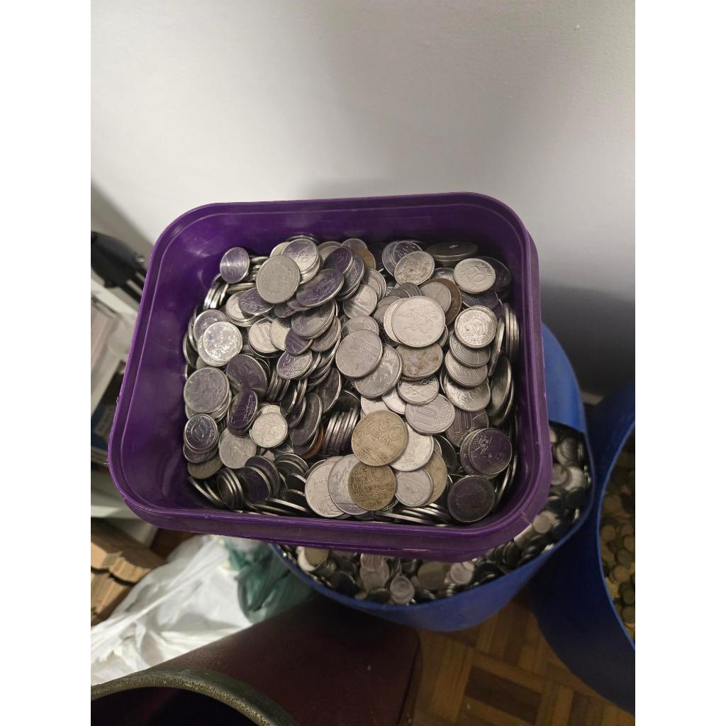 2 kg de moedas de 1967 a 1994