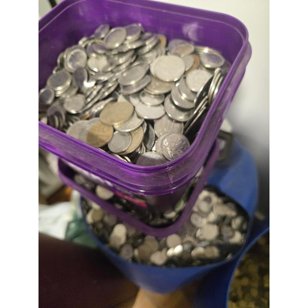 5 kg de moedas de 1967 a 1994