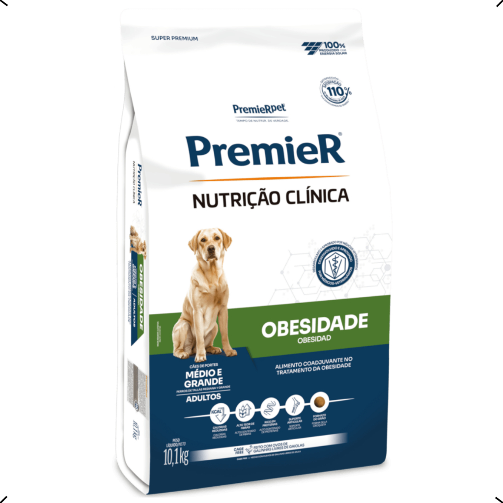 RAÇÃO PREMIER NUTRIÇÃO CLINICA OBESIDADE RAÇA MEDIA E GRANDE 10KG
