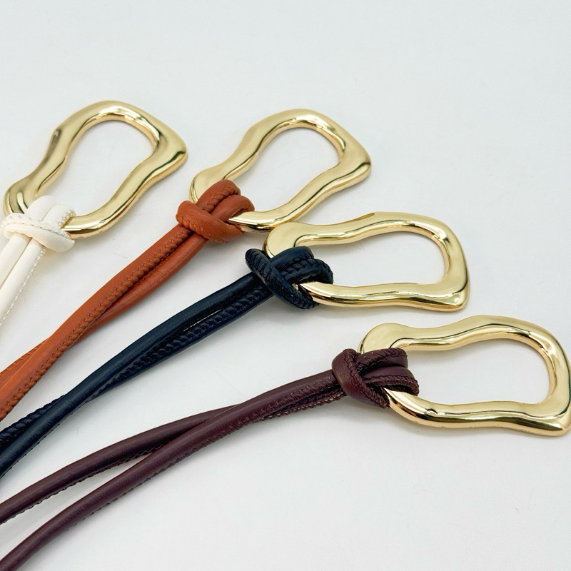 Cinto Feminino de Corda  ,fivela de metal Elegante para Vestidos, Calças e Saias