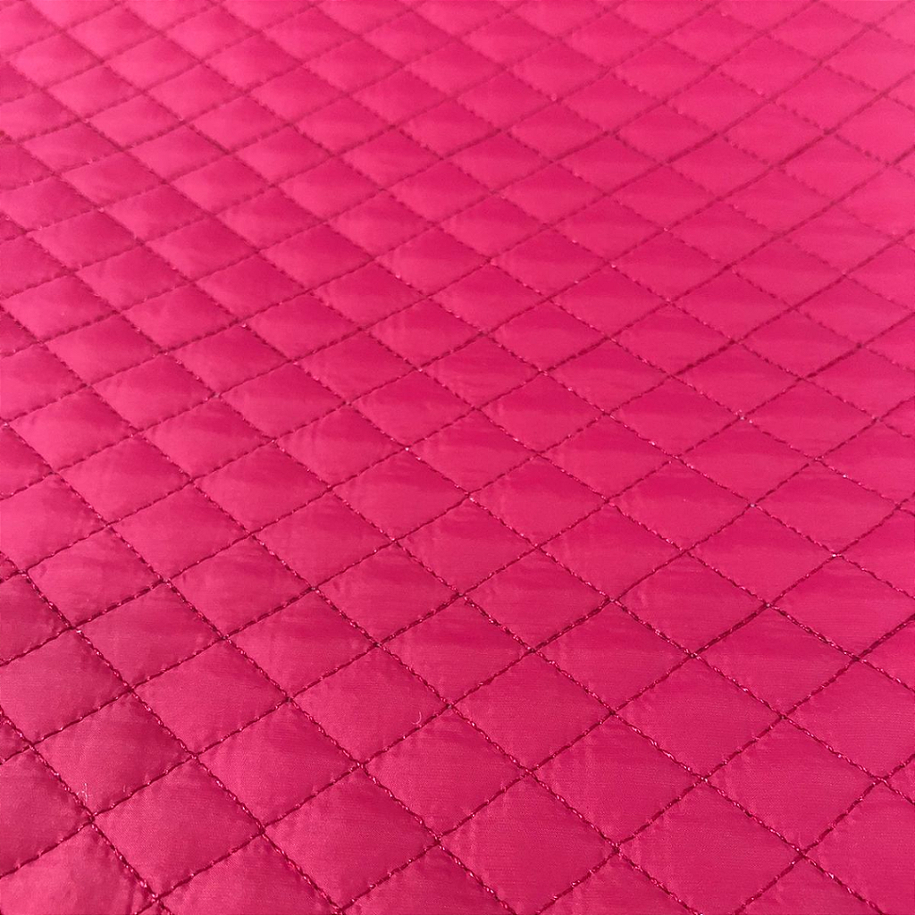 TECIDO MATELASSADO NYLON IMPERMEÁVEL PINK QUILT MINI RETO - PREÇO DE 0,50 X 1,45
