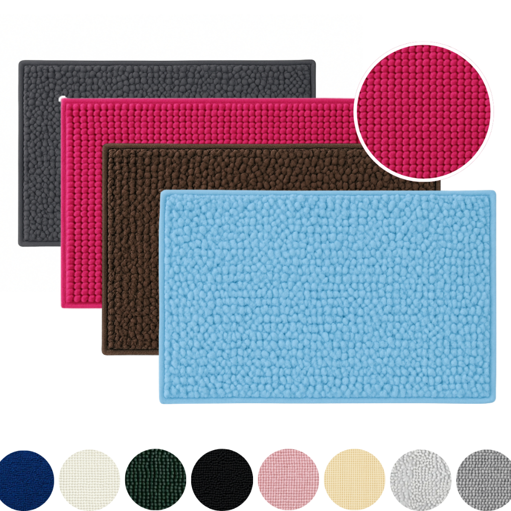 Tapete De Banheiro 40x60 Antiderrapante Bolinha Macio Microfibra Luxo Várias Cores