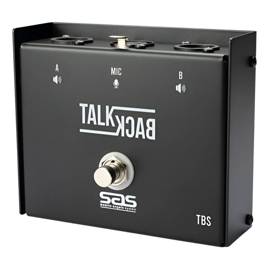 Pedal Talkback Tbs Sem Trava P/ Comunicação Da Banda In-ear Cor Preto