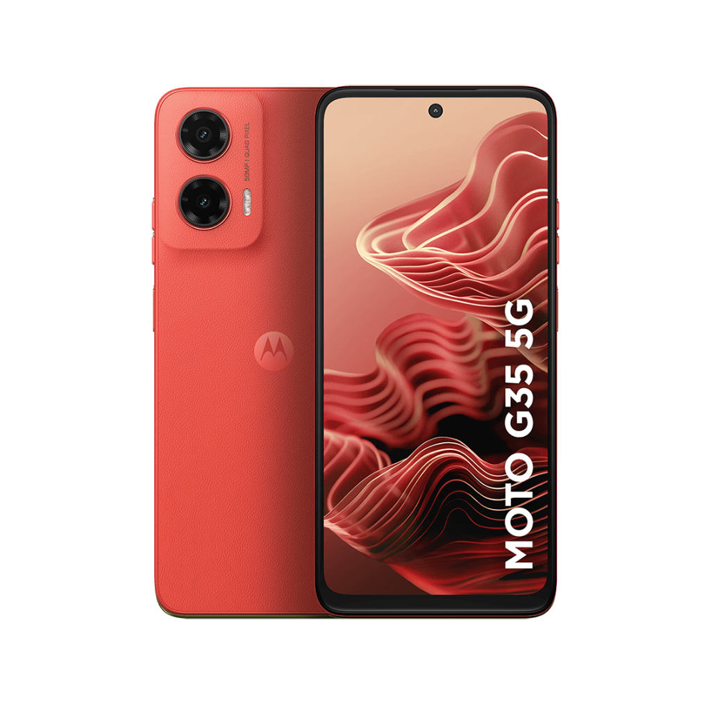 Smartphone Motorola Moto G35 256GB, 5G, 12GB RAM Boost*, Câmera 50MP AI NFC, Tela 6.7" - Coral