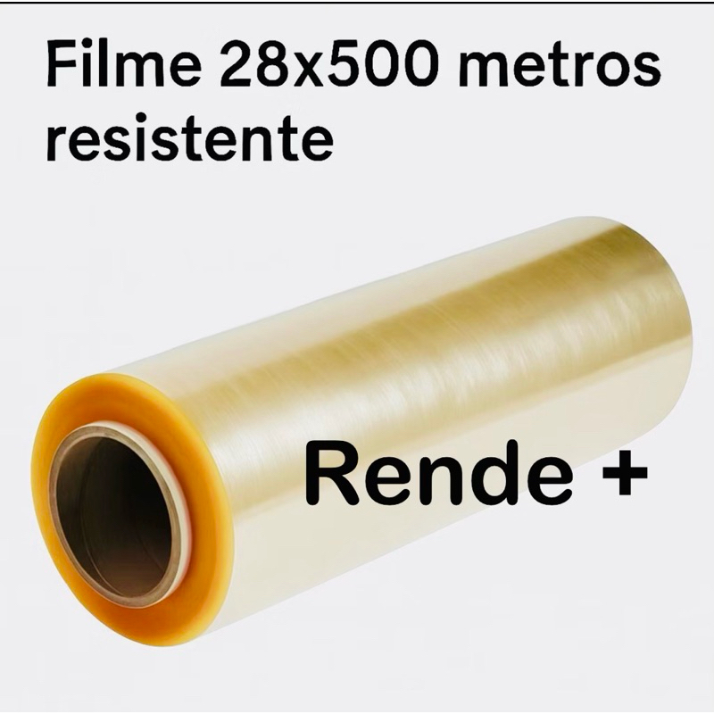 Rolo Bobina Plastica Filme PVC Refil 28x500mts 28cm x 500 Metros Esticavel