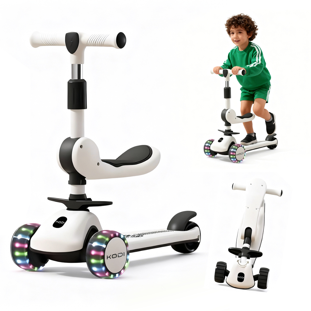Patinete Musical Infantil com Luz LED e Assento Removível – 2 em 1 Brinquedo Educativo P15