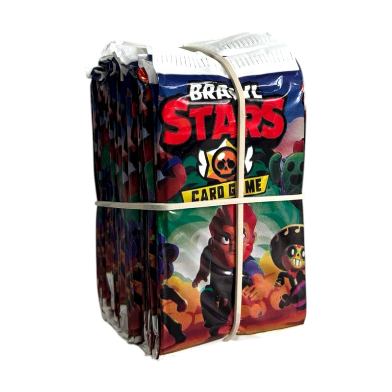 Kit 200 Cards Brawl Stars Jogo - 50 Pacotinhos Card Game Duelar Brincar Bater Bafo