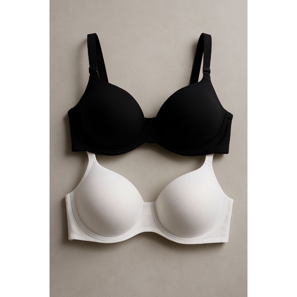 kit c/2 Ou 1 Sutiã Básico Reforçado de Microfibra Com Bojo Lingerie Promoção Direto Da Fábrica