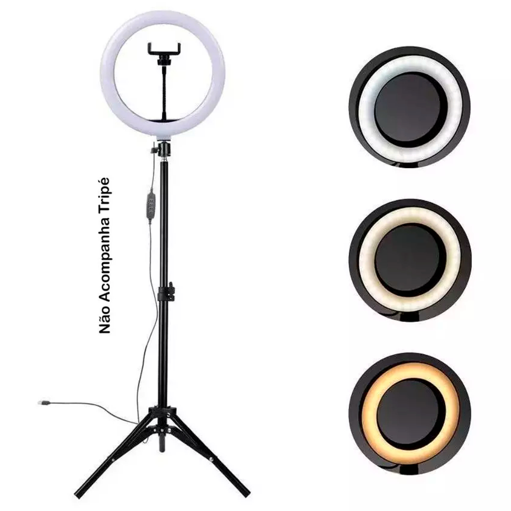 Iluminador Ring Ligth Ideal Para Gravar Videos Fotos Youtuber
