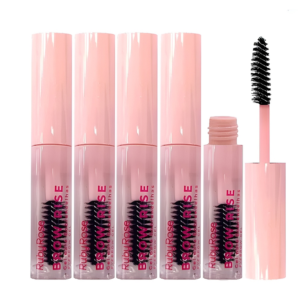 Kit C/5 Unidades Ruby Rose - Gel Para Sobrancelhas Eyebrow Linha Rosa E2503