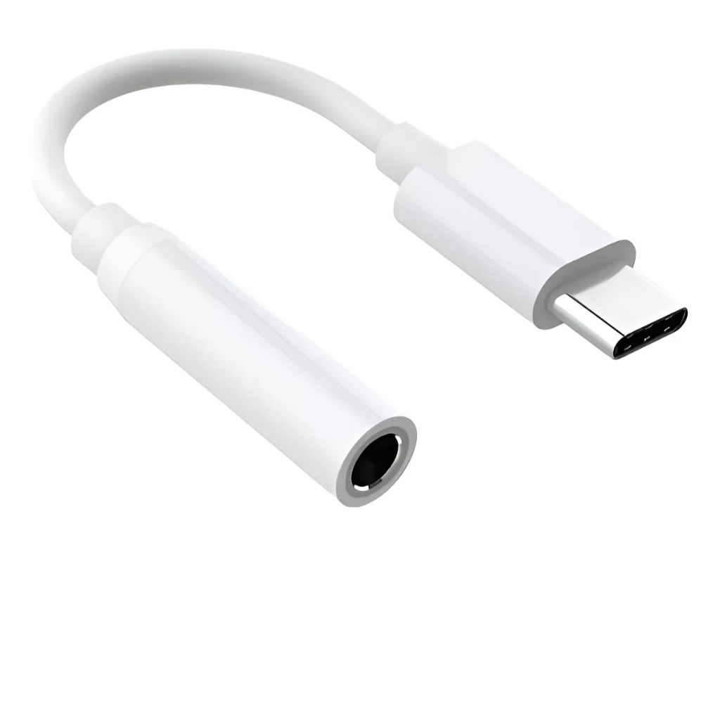 Adaptador Tipo C para P2 Áudio 3,5mm Compatível com Fone de Ouvido Celular Tablet