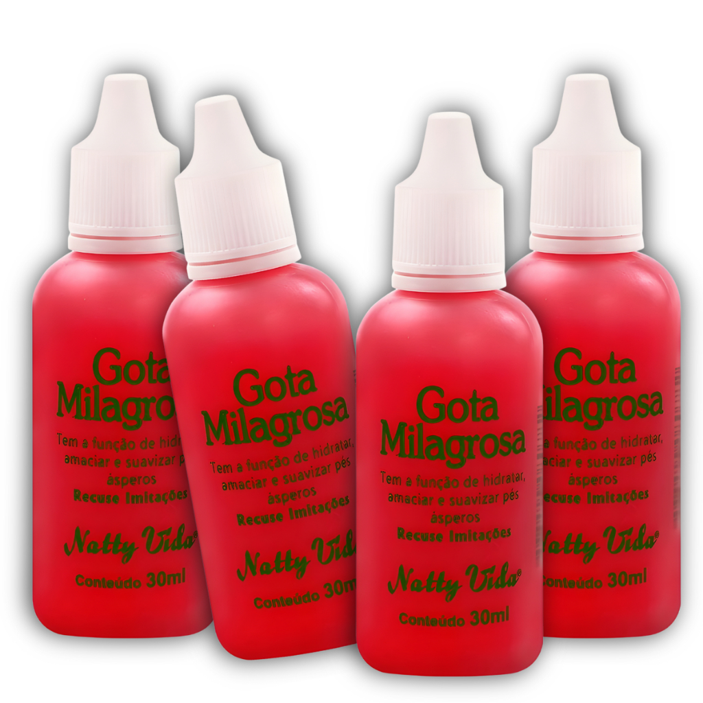Kit 4 Gota milagrosa Para os Pés Naty Vida 30ml ORIGINAL - Ação Instantânea