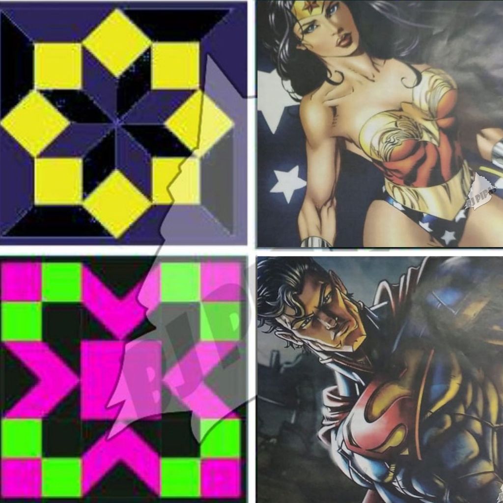Papel de Seda 35x35 Geométrico Personagens Desenhos Sortidos c/100
