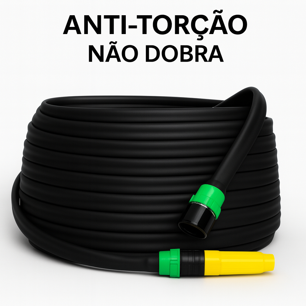 Mangueira de Jardim Anti Torção Não Dobra Reforçada 5/10/15/20/25/30/35 e 50 Metros