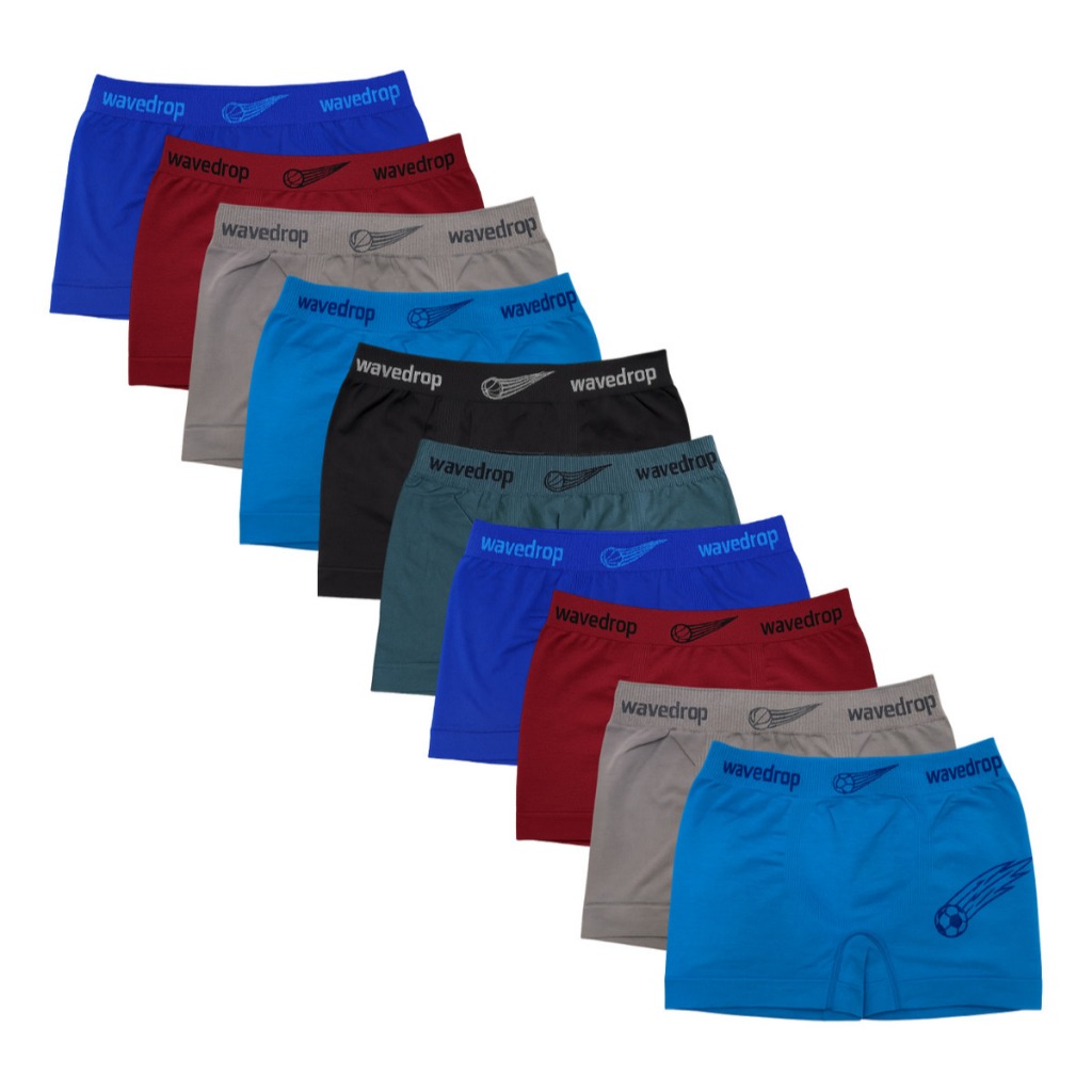 Kit 10 Cuecas Boxer Infantil Juvenil Conforto e Elasticidade Diversas Cores e Estampas 10 a 16 anos