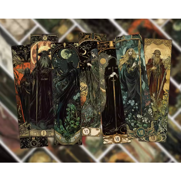 Marcador de páginas Gótico Sombrio Livro Trevas Aleatório - leitura card Marca página papelaria Dark