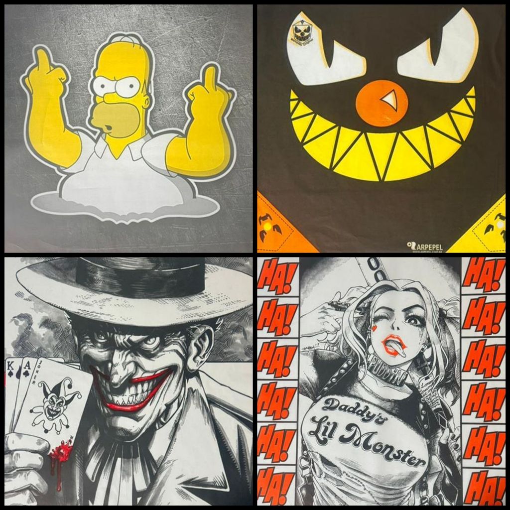 Folha de Seda 50x50 Desenhos Malvadao Coringa c/100