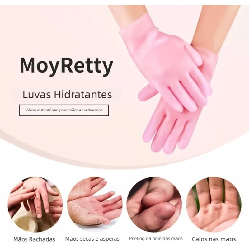 Luvas de Hidratação Intensiva Spa - Gel de Silicone, Tratamento Nutritivo para Mãos