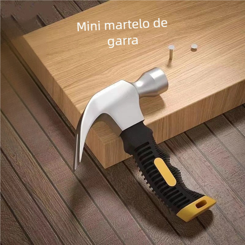 Profissional Martelo Unha W-15cm: Cabo Emborrachado, Portátil e Cabeça Durável