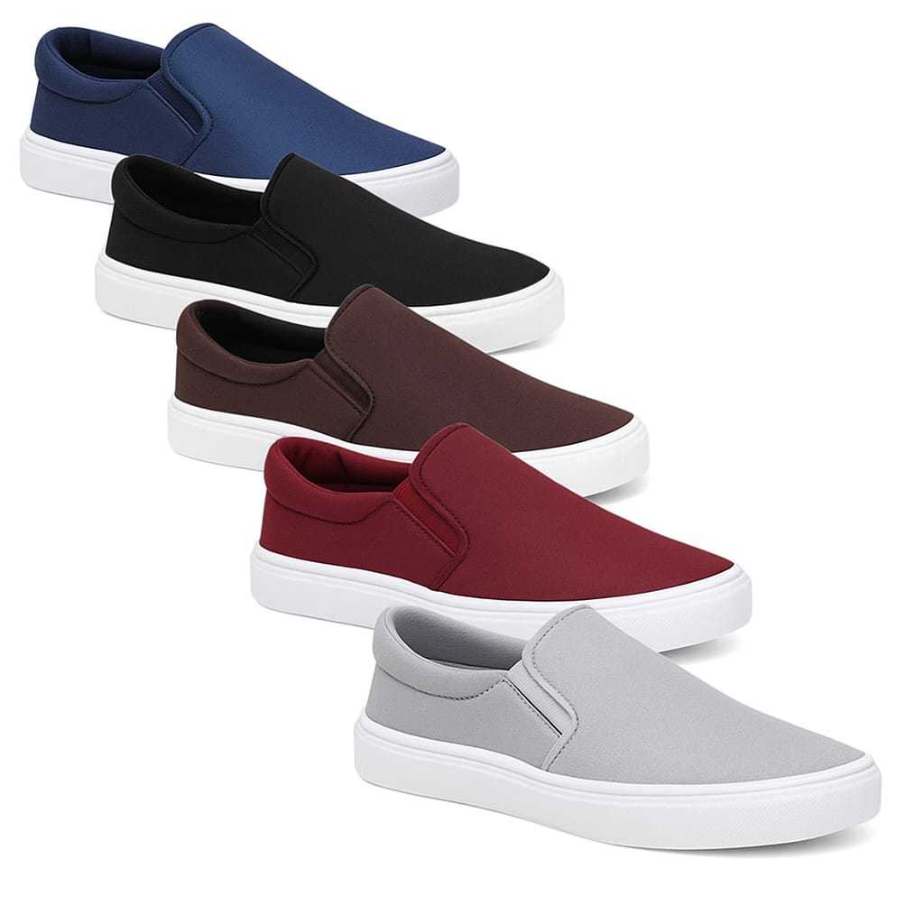 Kit 2 Tênis Sapatênis Iate Casual Tênis Slip on Calce Fácil - Esporte Fino - Unissex