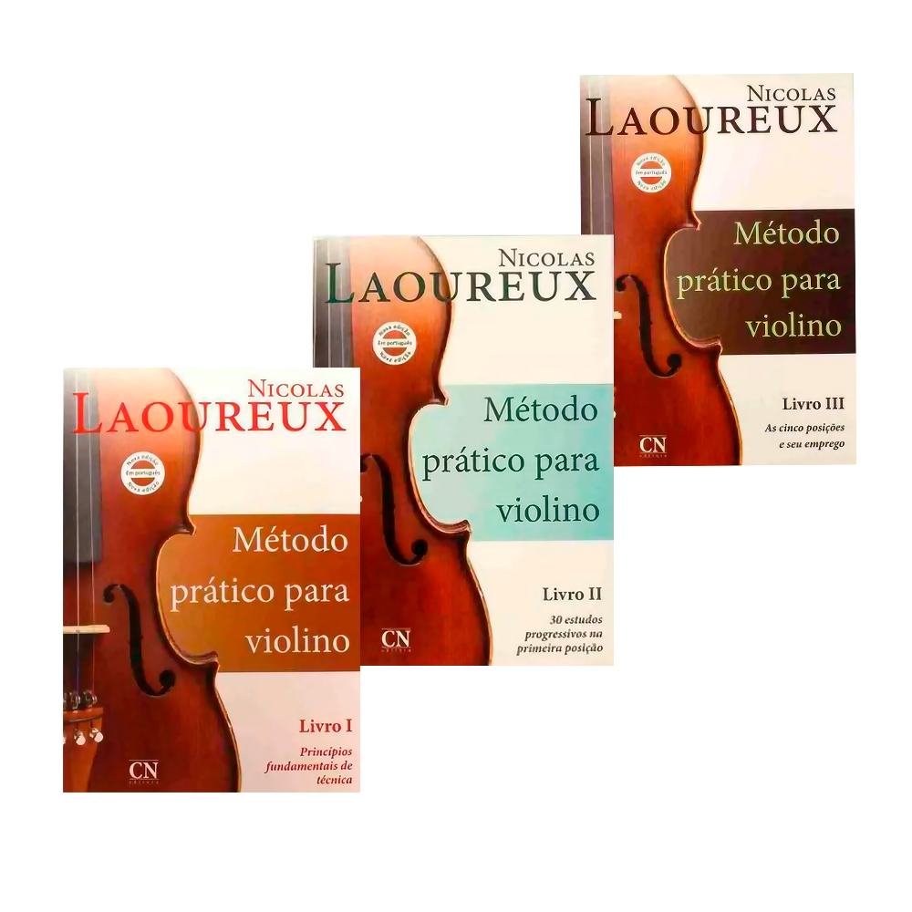 Método para Violino Vol 1 ,2 E 3 Nicolas Laoureux Encadernado Inglês