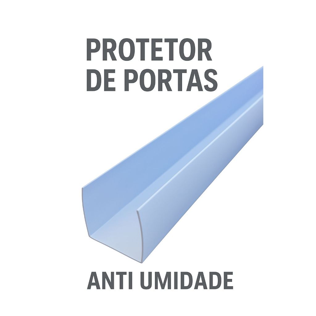 Protetor de porta, Anti umidade branco e transparente, borda de porta