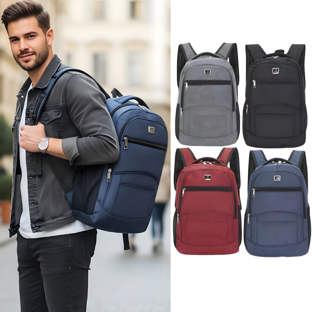 Mochila Masculina Resistente Impermeável Material Premium Executivo Trabalho Escola Faculdade
