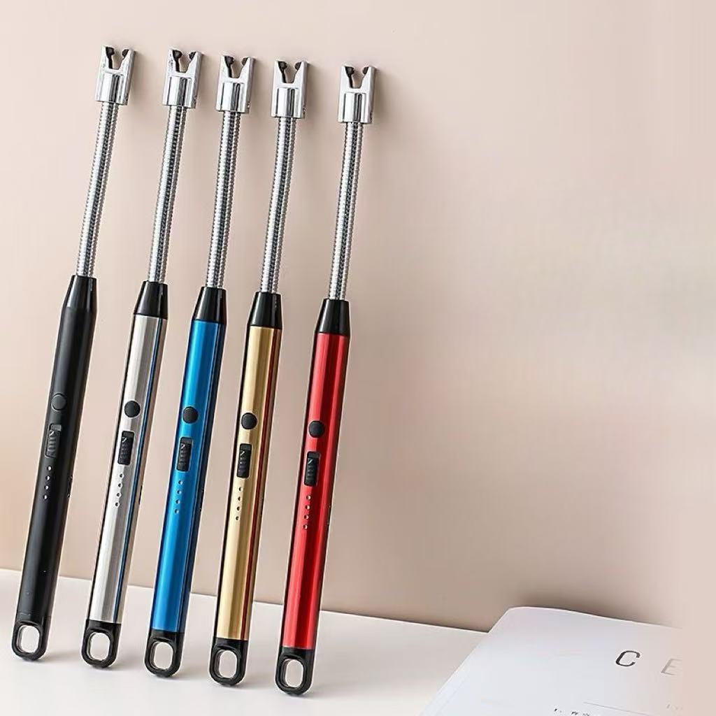 Acendedor Elétrico USB Recarregável Arco Flexível Sem Chama Para Velas Cozinha