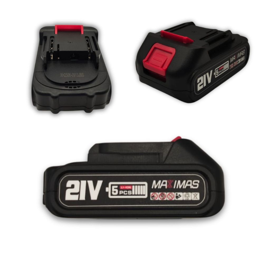 Bateria Íon-Lítio 21V 1.3Ah Compatível Ferramentas  Motosserra Mini Furadeira
