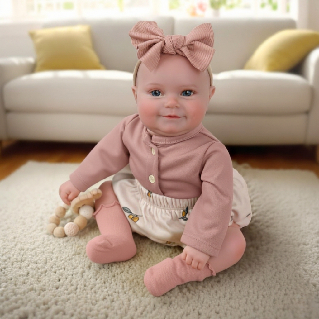 Bebê Boneca Reborn Realista Fofinha Corpinho Siliconado Pode Dar Banho