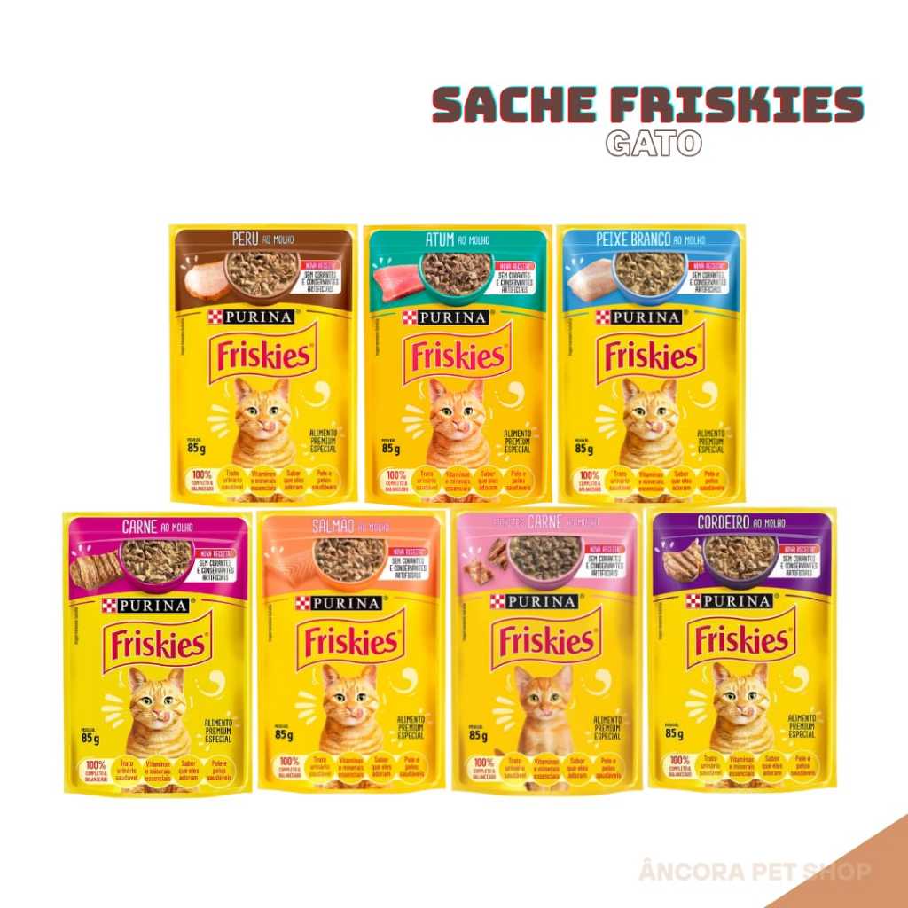 Kit Sachê Friskies Gatos 85g - Escolher
